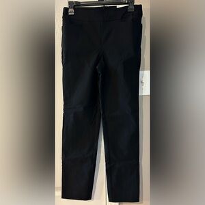 Chicos Size 00 2 So Slimming 360 Brigitte Beaded Slim Ankle Black Pants NWT